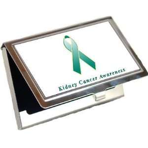 Kidney Cancer Awareness Ribbon Business Card Holder