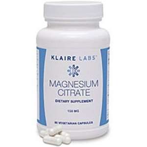  Klaire Labs   Magnesium Citrate 150 mg 90 Vcaps Health 