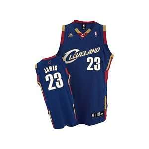 adidas Cleveland Cavaliers #23 LeBron James Navy Blue Youth Alternate 