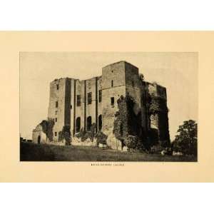 1903 Print Kenilworth Castle Warwickshire England Tudor 