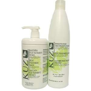  Kuz Post Treatment Shampoo 33.8 oz + Mask 32 oz Combo Set 