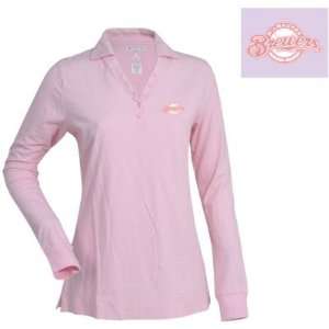  Milwaukee Brewers Womens Fortune Polo by Antigua   Pink 