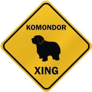  ONLY  KOMONDOR XING  CROSSING SIGN DOG