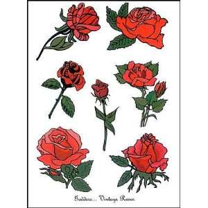  Vintage Roses Temporaray Tattoo Toys & Games