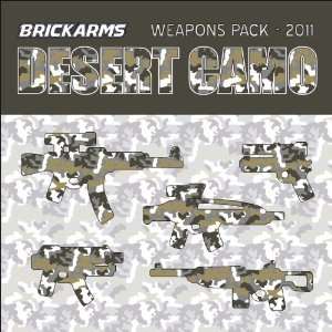  BrickArms 2.5 Scale Desert Camo Weapons Pack Toys & Games