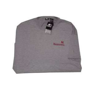 Nebraska Cornhuskers Grey Dristar T shirt XX_Large  Sports 