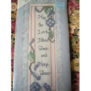 MAY THE LORD BLESS THEE AND KEEP THEE   CROSS STITCH BOOKMARK KIT FROM 