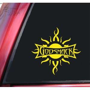  Godsmack Vinyl Decal Sticker   Yellow Automotive