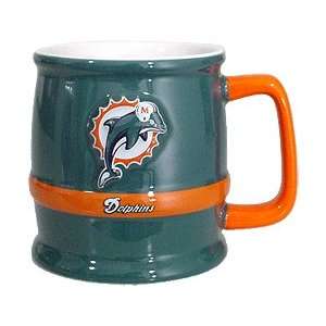  2 Miami Dolphins Ceramic Tankard Mug