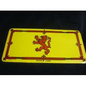  Car Licence Plate  Scottish Royal Standard Flag 