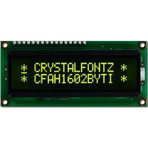  Crystalfontz CFAH1602B YTI JT 16x2 character LCD display 