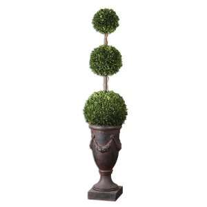 Uttermost 63 Preserved Boxwood, Triple Topiary Botanicals Towering On 