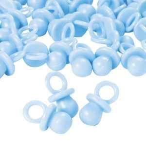  Pastel Blue Opaque Pacifier Favors   Balloons & Streamers 