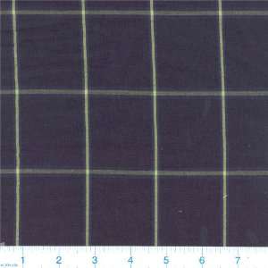   Large Windowpane Navy Fabric By The Yard Arts, Crafts & Sewing