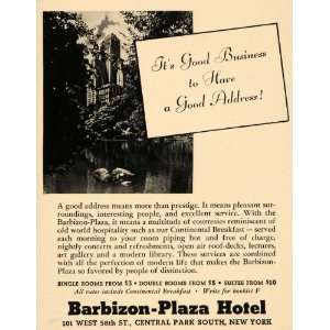   Plaza Hotels Continental Breakfast   Original Print Ad