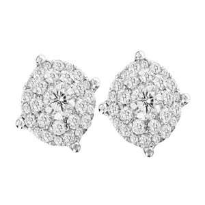   Gold 0.5cttw A Feast of Stones Round Diamond Stud Earrings Jewelry