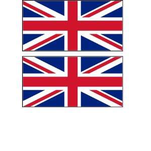  2 Great Britain Flag Stickers Decal Bumper Window Laptop 