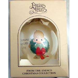  1983 Surround Us With Joy Glass Ball Ornament
