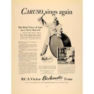   RCA Victor Bi Acoustic Tone Radio   Original Print Ad