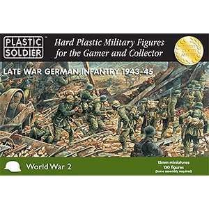   Plastic Soldier 15mm Late WWII German Infantry 1943 45 (130) Toys