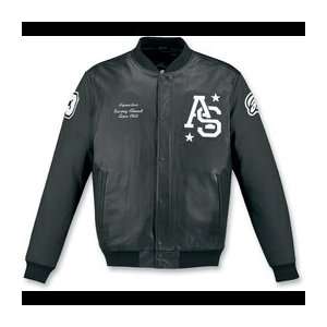  Alpinestars Team Win Leather Jacket , Color Black, Size 