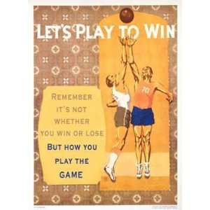   Elmes   Lets Play to Win Giclee on acid free paper