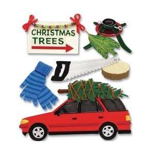 Jolees Boutique Dimensional Stickers Tree Cutting SPJB 513; 3 Items 