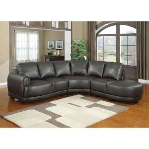  3pc Modern Sectional Leather Sofa Set #AC ROBINSON
