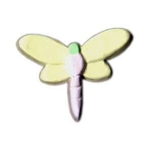  Knob   Easteregg Yellow Pastel Dragonfly