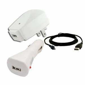   USB NEW Home Charger + Car Charger LED & Mini usb cable for Sansa Clip