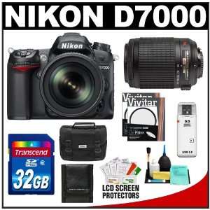 Nikon D7000 Digital SLR Camera & 18 105mm VR + 55 200mm VR 