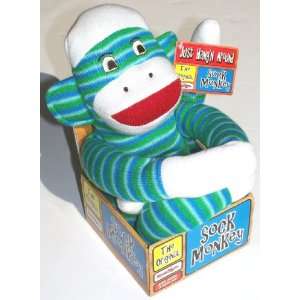  The Original Sock Monkey Green & Blue Toys & Games
