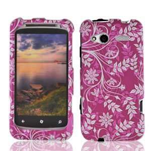  For T Mobil HTC Radar 4G Accessory   Purple Flower Case 