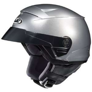  HJC FS 2 Half DOT Motorcycle Helmet Solid Colors Silver 