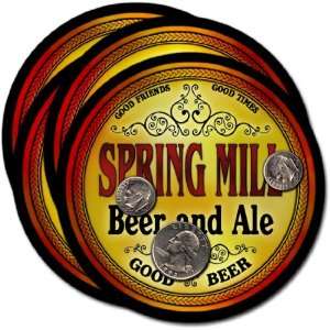  Spring Mill, KY Beer & Ale Coasters   4pk 
