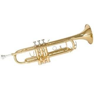 Mendini MTT L Lacquer Brass Bb Trumpet, Gold