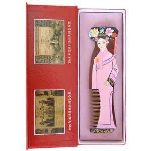   Chinese Artistic Wood Comb Gift Set  gong nv
