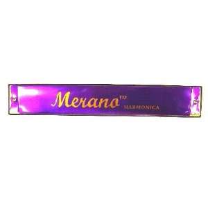  Merano CHA24 Key of C 24 Hole Harmonica   Purple Musical 