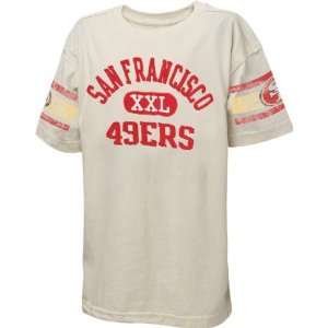   49ers Youth XXL Graphic Vintage Paper White T Shirt
