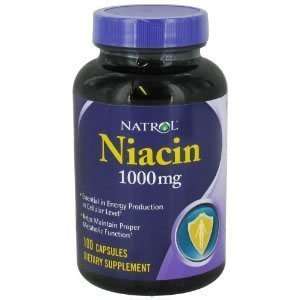  Niacin (B 3) 1000mg 100 Capsules