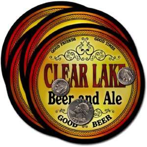 Clear Lake , WI Beer & Ale Coasters   4pk