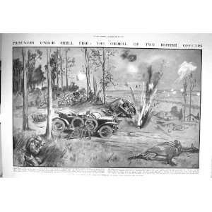   1914 WAR SOLDIERS PRISONERS BOMBS DEAD HORSE GERMANS