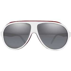   Eyewear   White/Red/Blue/Smoke with Silver Mirror / One Size Fits All