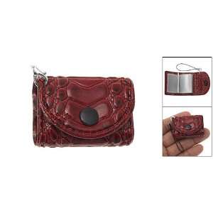  Gino Mobile Phone String Strap Red Faux Leather Pendant 