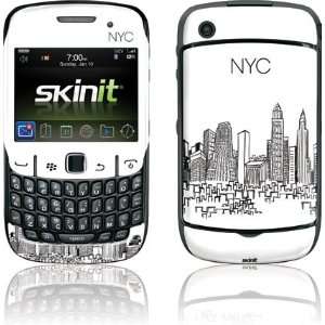  NYC Sketchy Cityscape skin for BlackBerry Curve 8530 