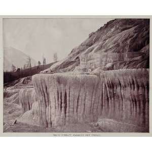   Mammoth Hot Springs Pulpit   Original Halftone Print