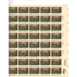 Lexington concord Battle Full Sheet of 50 X 10 Cent Us Postage Stamps 