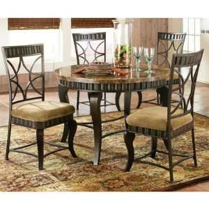   Piece Marble Top 44 Inch Round Dining Room Set