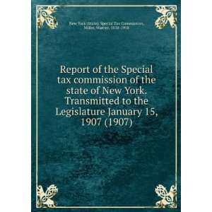  Report of the Special tax commission of the state of New York 