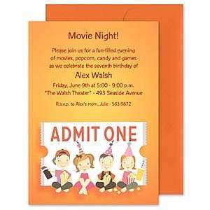  Admit One Invitation Birthday Party Invitations Health 